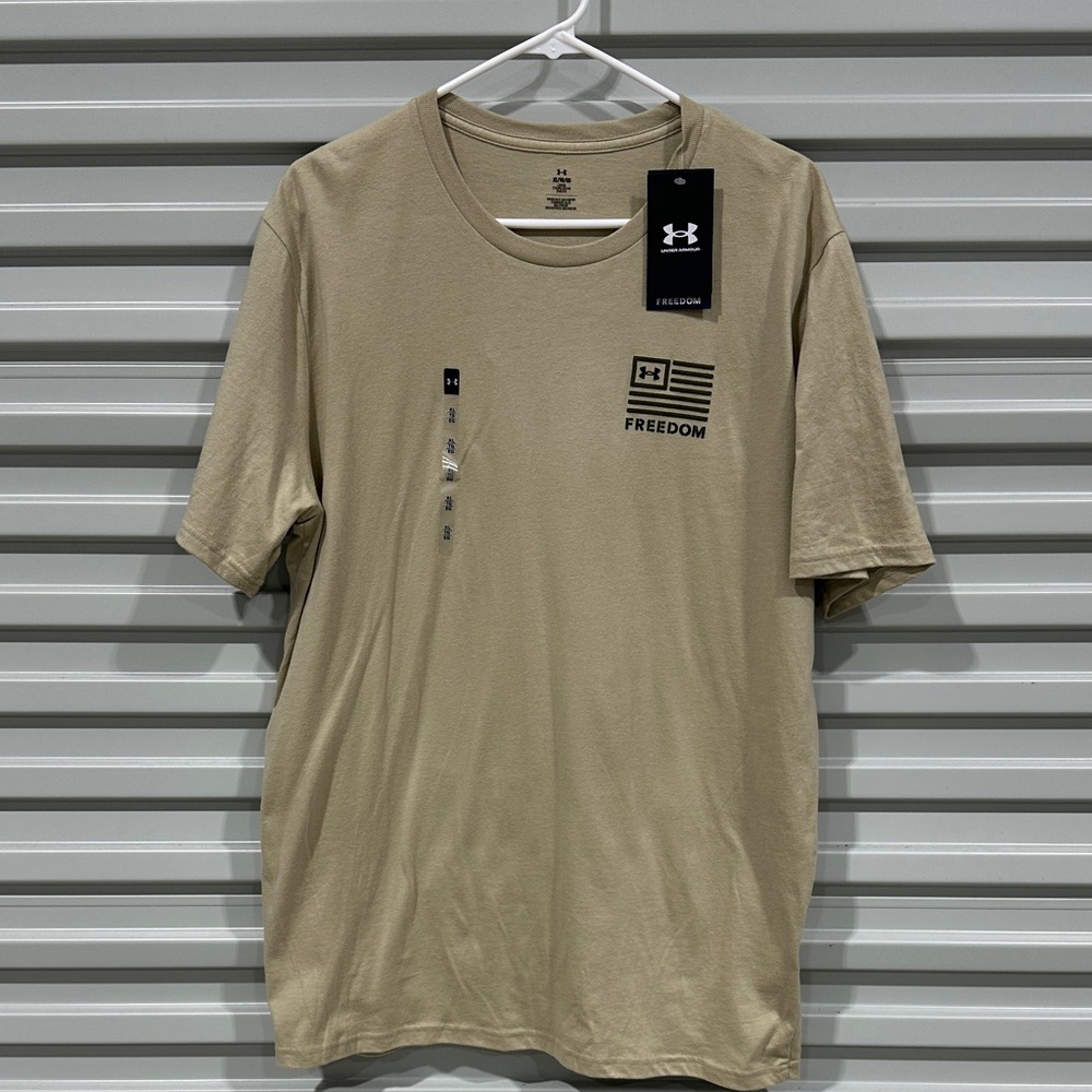Under Armour Men’s Freedom Short Sleeve Tee - Tan